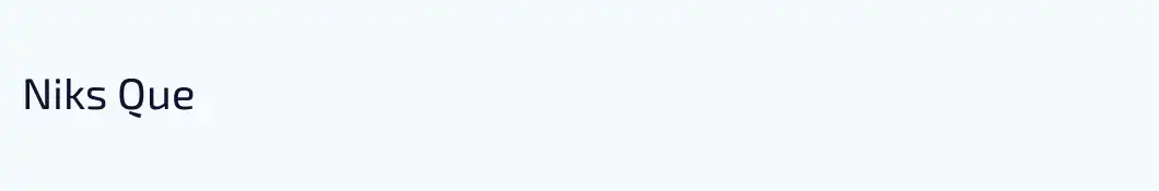 Niks Que 